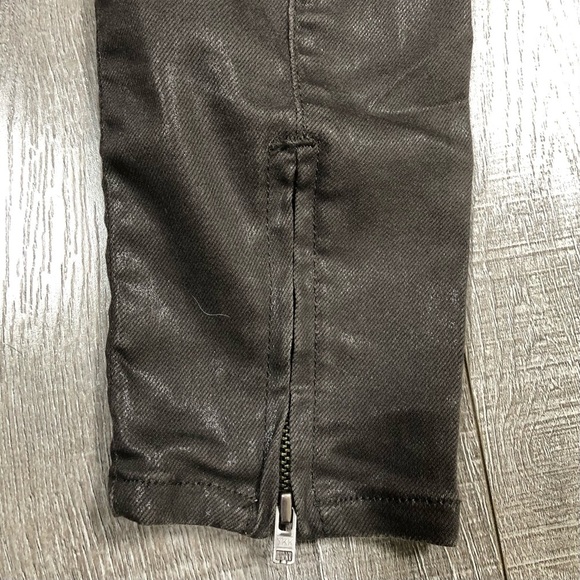ALLSAINTS Coated Skinny Jean Ankle Zipper Size W25 - Picture 6 of 6